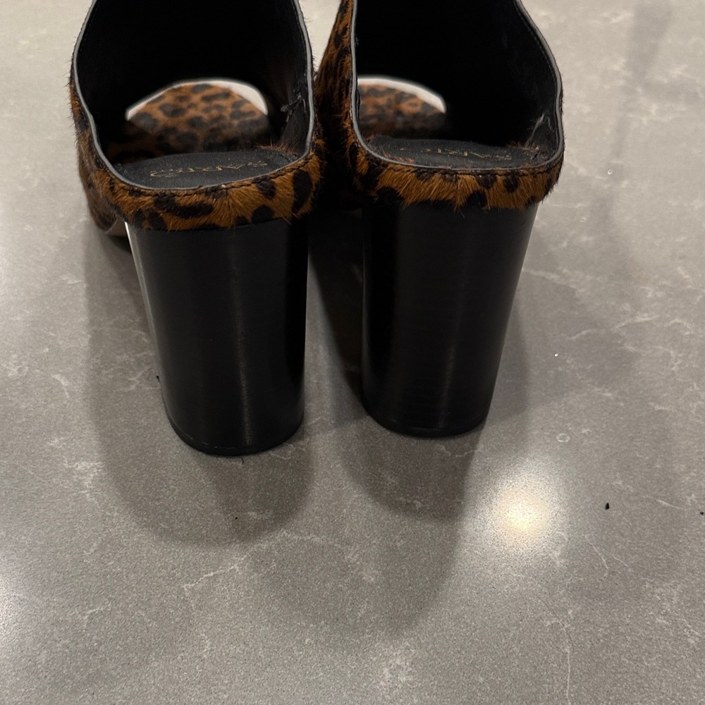 Franco Sarto Animal Print Mules Real Fur (cowhide) - Picture 8 of 9